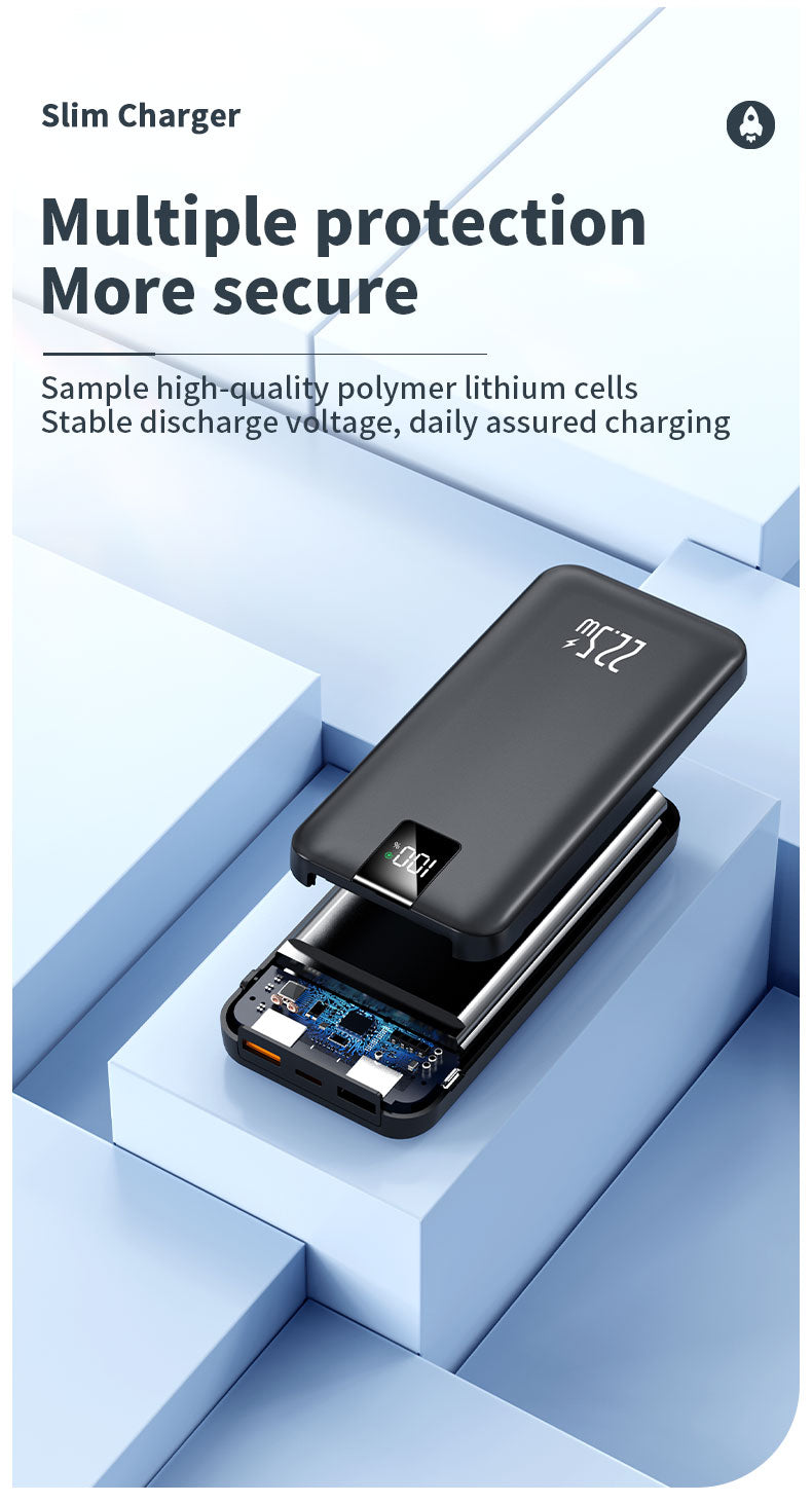 20000mAh Power Bank – 22.5W Super Fast Charging Mini Portable Charger with Large Screen Digital Display