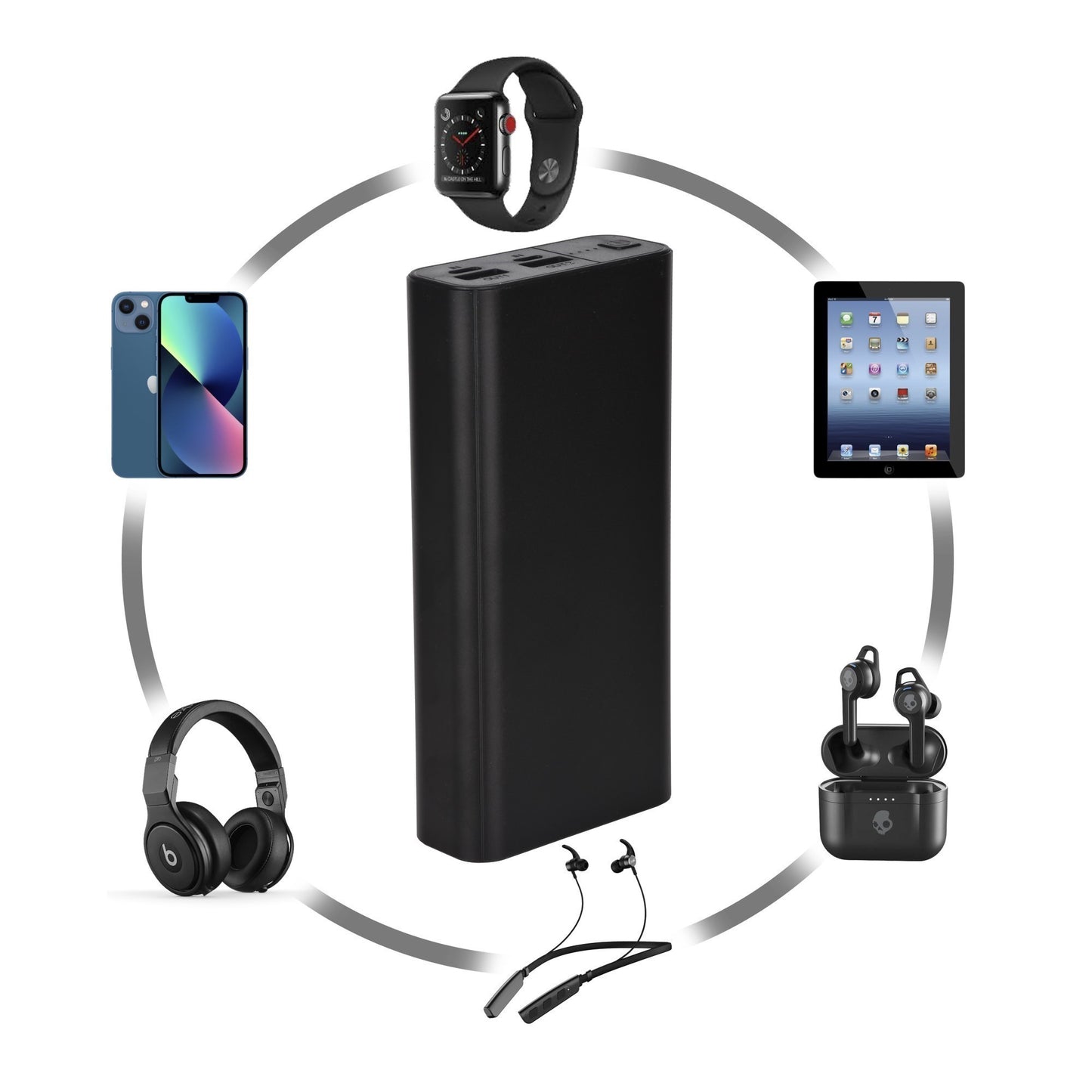 Metal Body Dual USB Power Bank 20000mAh – Fast Charging Portable Battery