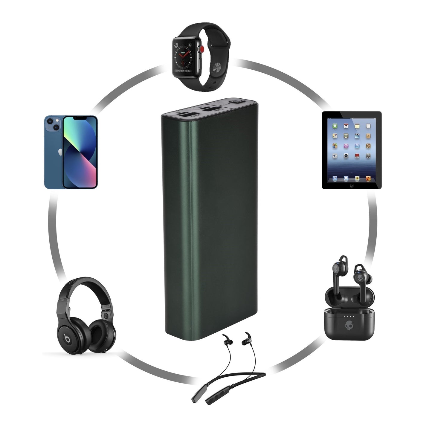 Metal Body Dual USB Power Bank 20000mAh – Fast Charging Portable Battery