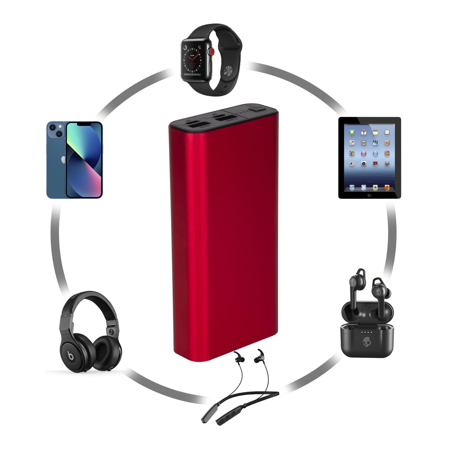 Metal Body Dual USB Power Bank 20000mAh – Fast Charging Portable Battery