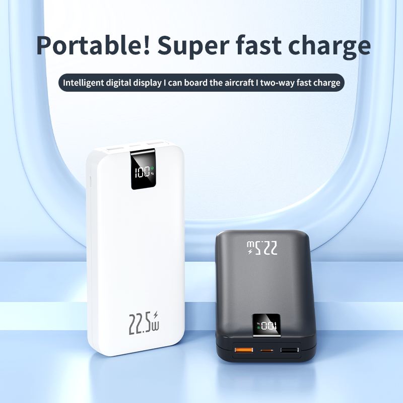 20000mAh Power Bank – 22.5W Super Fast Charging Mini Portable Charger with Large Screen Digital Display