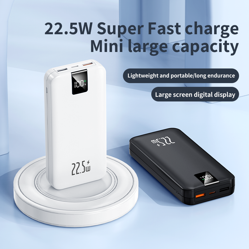 20000mAh Power Bank – 22.5W Super Fast Charging Mini Portable Charger with Large Screen Digital Display