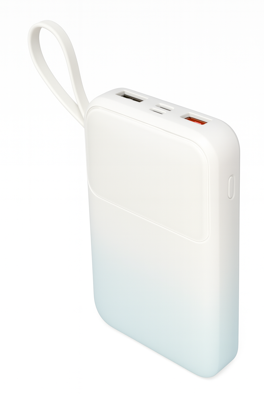 10000mAh Power Bank with Built-in 4 Cables – Fast Charging Portable Charger with LED Display & Dual USB Ports