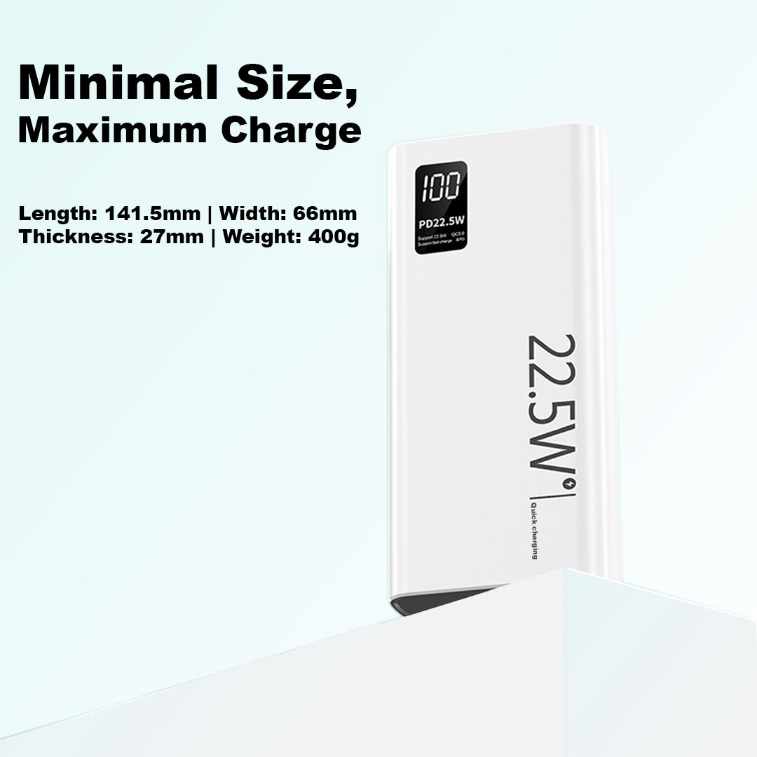 20000mAh Power Bank – 22.5W Super Fast Charging Portable Charger with LED Display & USB/PD Interface