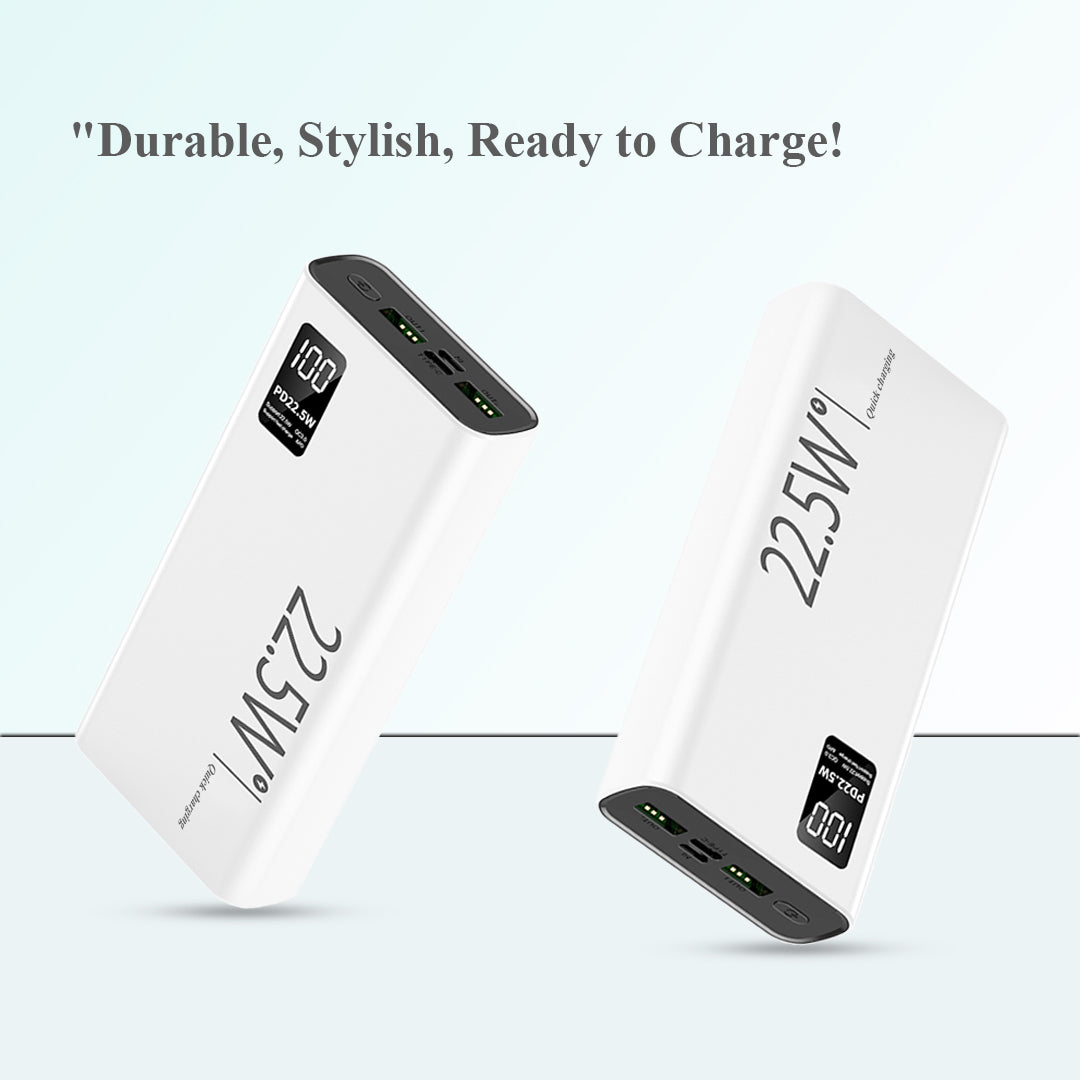20000mAh Power Bank – 22.5W Super Fast Charging Portable Charger with LED Display & USB/PD Interface
