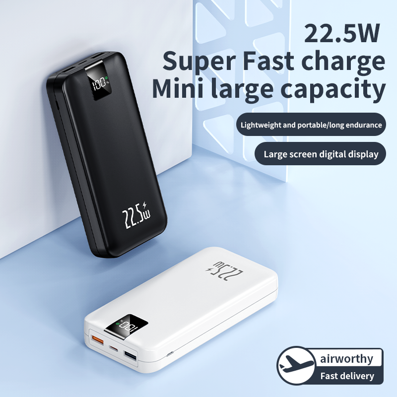 20000mAh Power Bank – 22.5W Super Fast Charging Mini Portable Charger with Large Screen Digital Display